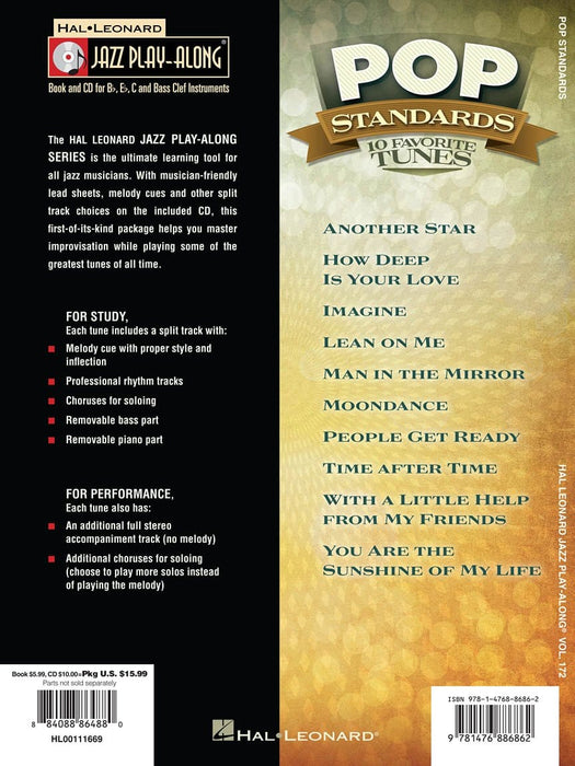 Pop Standards Jazz Play-Along Volume 172 爵士音樂 | 小雅音樂 Hsiaoya Music