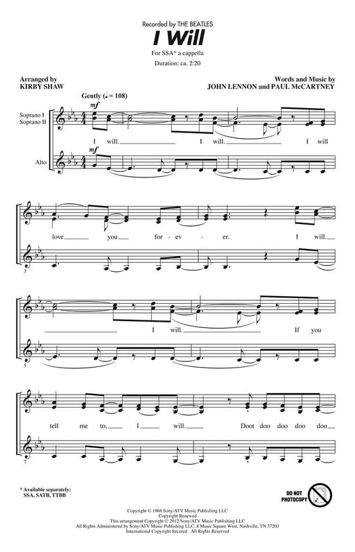 I Will | 小雅音樂 Hsiaoya Music