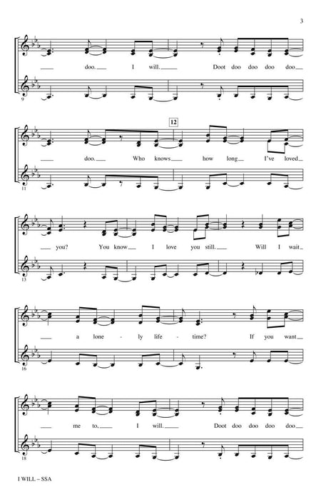 I Will | 小雅音樂 Hsiaoya Music