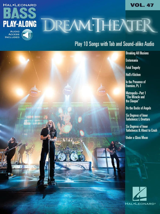 Dream Theater Bass Play-Along Volume 47 Book/Online Audio | 小雅音樂 Hsiaoya Music