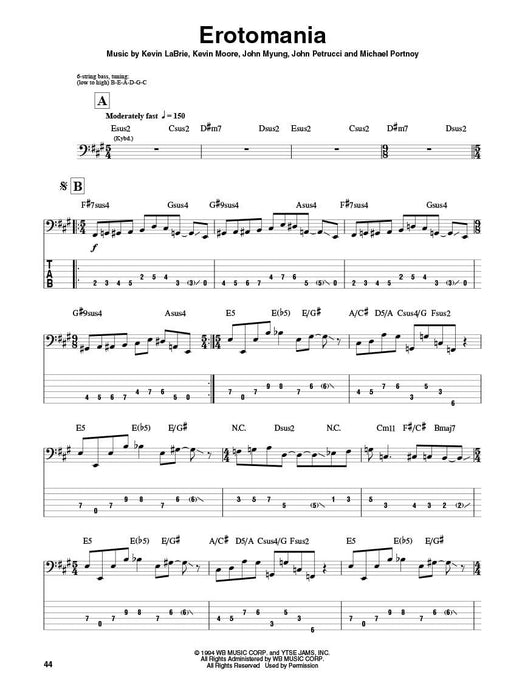 Dream Theater Bass Play-Along Volume 47 Book/Online Audio | 小雅音樂 Hsiaoya Music