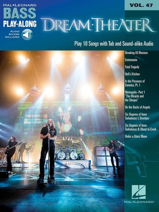 Dream Theater Bass Play-Along Volume 47 Book/Online Audio | 小雅音樂 Hsiaoya Music