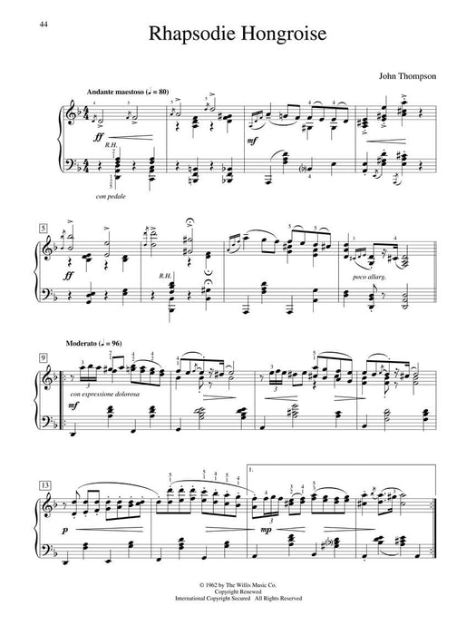 Classic Piano Repertoire - John Thompson Intermediate to Advanced Level 鋼琴 | 小雅音樂 Hsiaoya Music