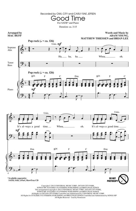 Good Time SATB | 小雅音樂 Hsiaoya Music