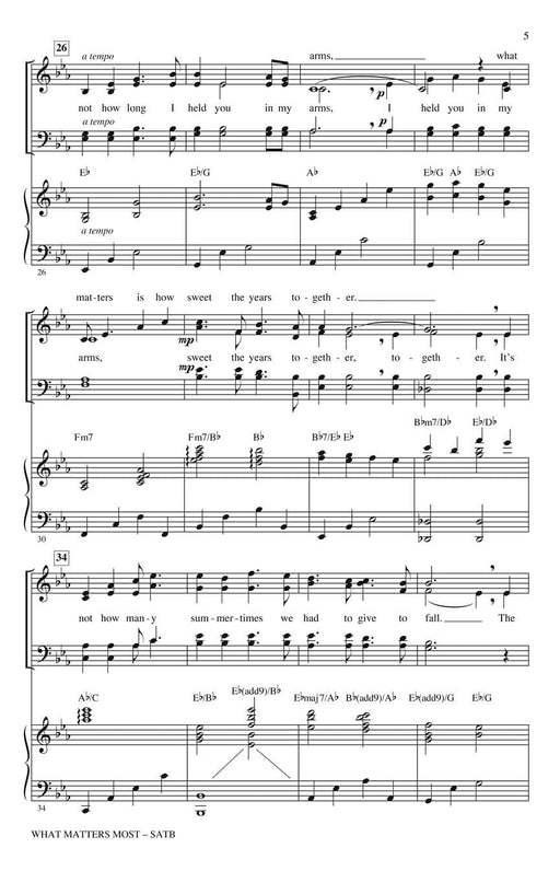 What Matters Most SATB/Soli | 小雅音樂 Hsiaoya Music