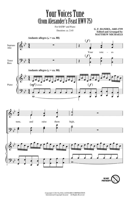 Your Voices Tune (from Alexander's Feast) 韓德爾 | 小雅音樂 Hsiaoya Music