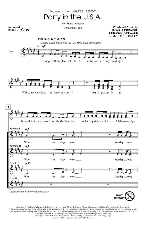 Party in the U.S.A. (from Pitch Perfect) | 小雅音樂 Hsiaoya Music