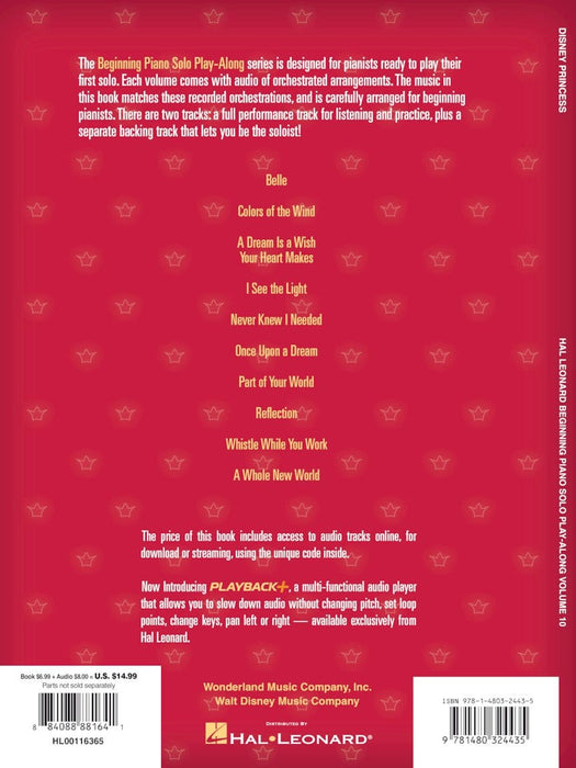 Disney Princess Beginning Piano Solo Play-Along Volume 10 鋼琴 獨奏 | 小雅音樂 Hsiaoya Music