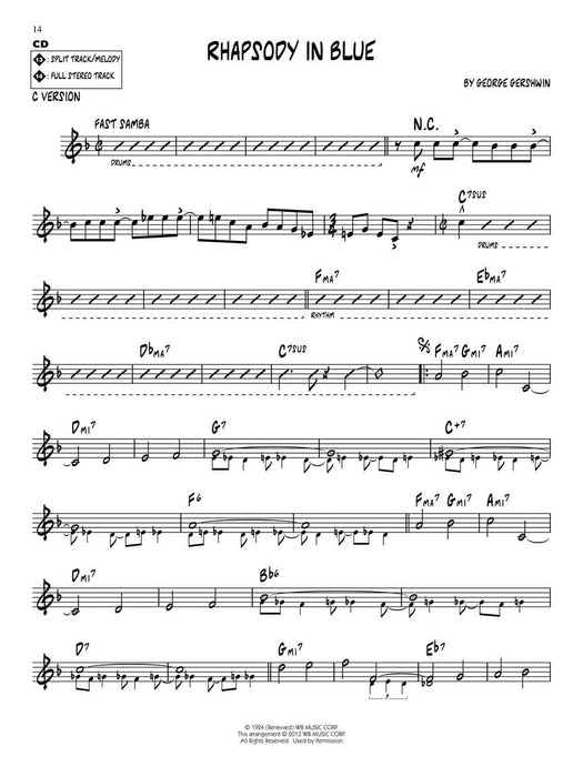 Rhapsody in Blue & 7 Other Classical-Based Jazz Pieces Jazz Play-Along Volume 182 藍色狂想曲 古典 爵士音樂小品 爵士音樂 | 小雅音樂 Hsiaoya Music