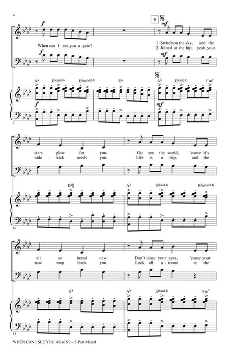 When Can I See You Again? (from Walt Disney's Wreck-It Ralph) Discovery Level 2 3-Part Mixed | 小雅音樂 Hsiaoya Music