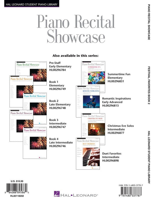 Piano Recital Showcase - Festival Favorites, Book 2 10 Outstanding NFMC Selected Solos 鋼琴 獨奏 | 小雅音樂 Hsiaoya Music