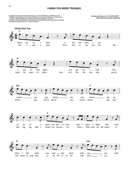 The Easy 4-Chord Fake Book Melody, Lyrics & Simplified Chords in the Key of C 和弦 旋律 | 小雅音樂 Hsiaoya Music