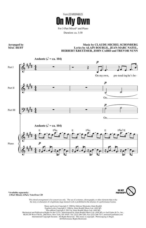 On My Own (from Les Misérables) Discovery Level 2 3-Part Mixed | 小雅音樂 Hsiaoya Music