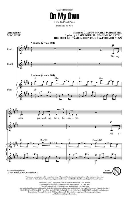 On My Own (from Les Misérables) Discovery Level 2 2-Part | 小雅音樂 Hsiaoya Music