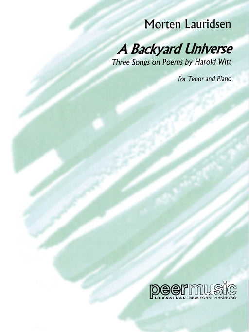 Morten Lauridsen - A Backyard Universe Tenor and Piano 鋼琴 聲樂 | 小雅音樂 Hsiaoya Music