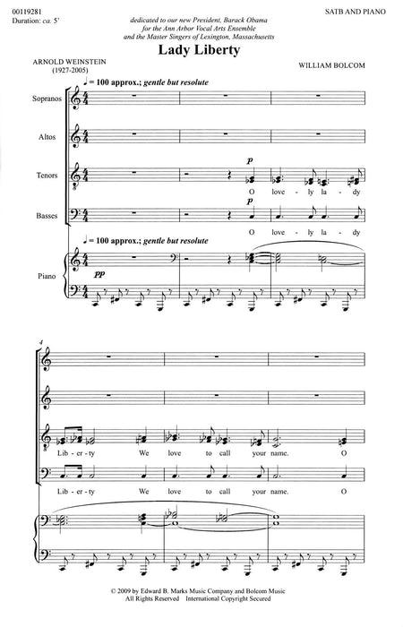 Lady Liberty SATB and Piano 鋼琴 | 小雅音樂 Hsiaoya Music