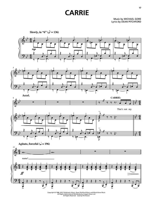 Carrie: The Musical Vocal Selections | 小雅音樂 Hsiaoya Music