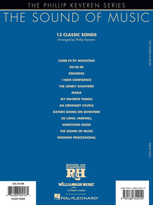 The Sound of Music arr. Phillip Keveren The Phillip Keveren Series Piano Solo 鋼琴 獨奏 | 小雅音樂 Hsiaoya Music