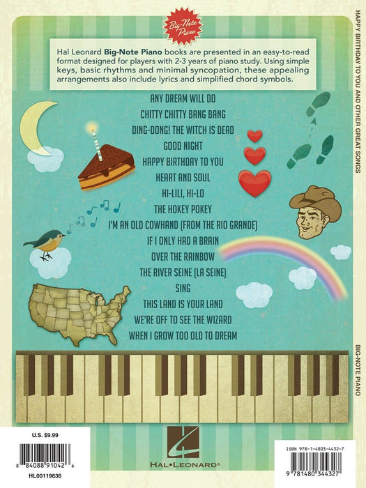 Happy Birthday to You and Other Great Songs for Big-Note Piano 生日快樂歌 音符鋼琴 | 小雅音樂 Hsiaoya Music