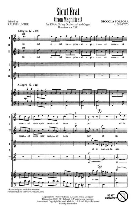 Sicut Erat (from Magnificat) | 小雅音樂 Hsiaoya Music