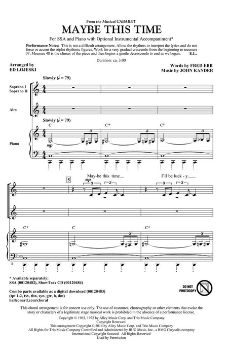 Maybe This Time (from Cabaret) | 小雅音樂 Hsiaoya Music