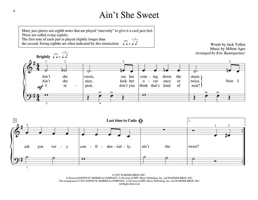 First Jazz Tunes John Thompson's Easiest Piano Course Elementary 爵士音樂 鋼琴 | 小雅音樂 Hsiaoya Music