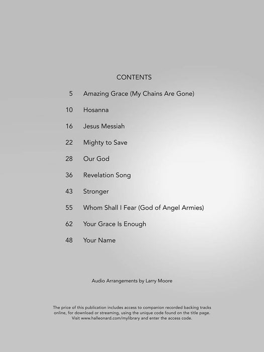 Praise and Worship Solos for Teens Low Voice Includes Online Audio Backing Tracks arranged by Larry Moore 獨奏 低音 | 小雅音樂 Hsiaoya Music