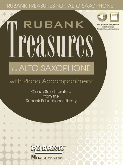 Rubank Treasures for Alto Saxophone Book with Online Audio (stream or download) 中音薩氏管 | 小雅音樂 Hsiaoya Music