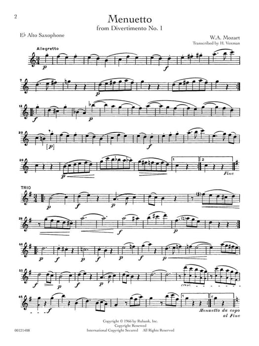 Rubank Treasures for Alto Saxophone Book with Online Audio (stream or download) 中音薩氏管 | 小雅音樂 Hsiaoya Music