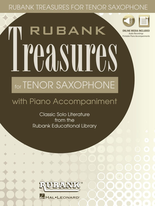 Rubank Treasures for Tenor Saxophone Book with Online Audio (stream or download) 薩氏管 | 小雅音樂 Hsiaoya Music
