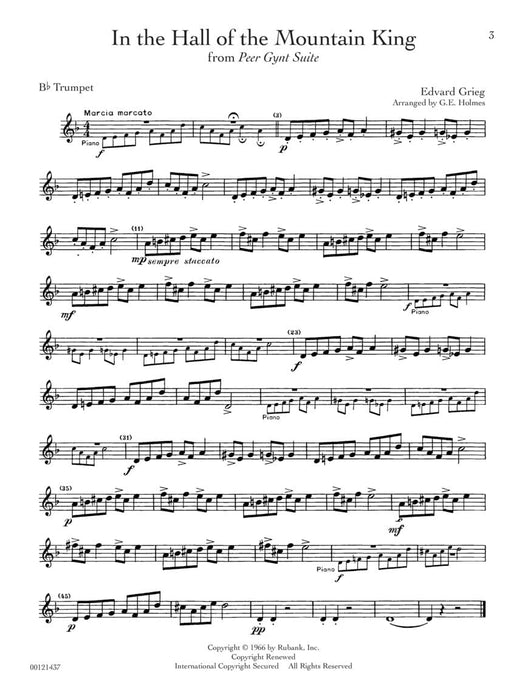 Rubank Treasures for Trumpet Book with Online Audio (stream or download) 小號 | 小雅音樂 Hsiaoya Music