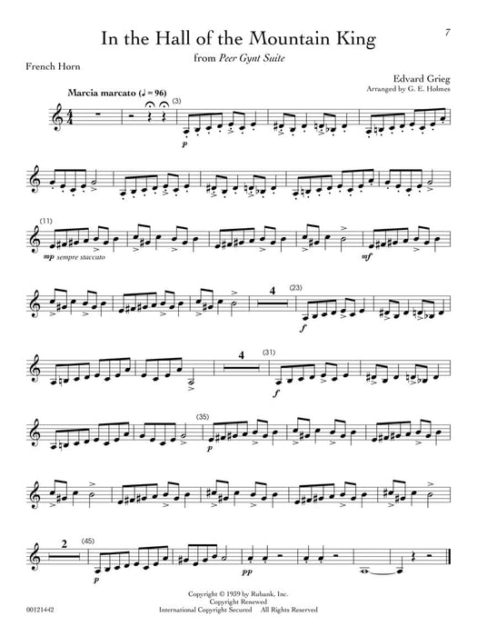 Rubank Treasures for French Horn Book with Online Audio (stream or download) 法國號 | 小雅音樂 Hsiaoya Music