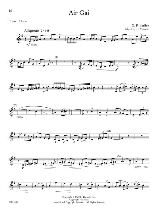 Rubank Treasures for French Horn Book with Online Audio (stream or download) 法國號 | 小雅音樂 Hsiaoya Music