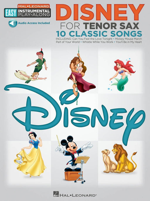 Disney - 10 Classic Songs Tenor Sax Easy Instrumental Play-Along Book with Online Audio Tracks | 小雅音樂 Hsiaoya Music