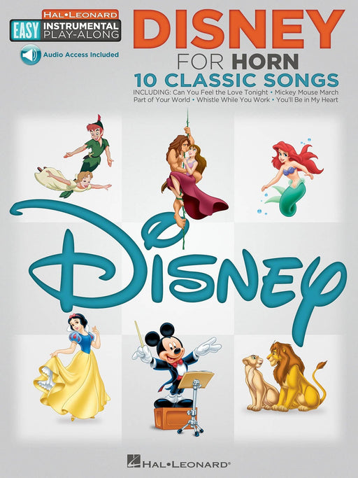 Disney - 10 Classic Songs Horn Easy Instrumental Play-Along Book with Online Audio Tracks 法國號 | 小雅音樂 Hsiaoya Music