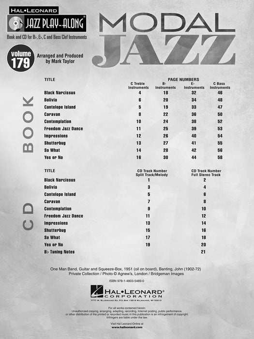 Modal Jazz Jazz Play-Along Volume 179 調式爵士 | 小雅音樂 Hsiaoya Music