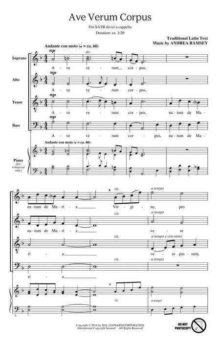 Ave Verum Corpus Stan McGill Choral Series 合唱 | 小雅音樂 Hsiaoya Music