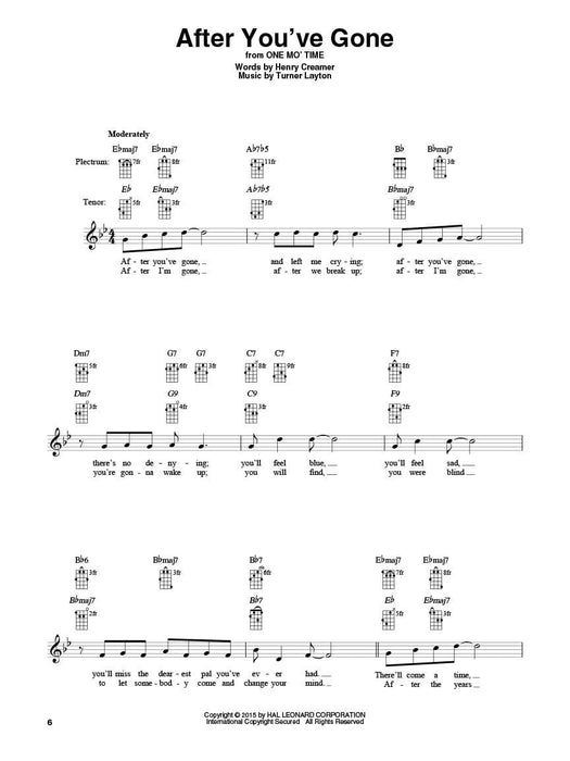 Dixieland Jazz Banjo Authentic Lead Sheets With Chord Diagrams for Tenor & Plectrum Banjo 狄克西蘭爵士樂 和弦 | 小雅音樂 Hsiaoya Music