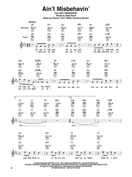 Dixieland Jazz Banjo Authentic Lead Sheets With Chord Diagrams for Tenor & Plectrum Banjo 狄克西蘭爵士樂 和弦 | 小雅音樂 Hsiaoya Music