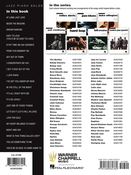 Cole Porter Jazz Piano Solos Series Volume 30 爵士音樂鋼琴 獨奏 | 小雅音樂 Hsiaoya Music