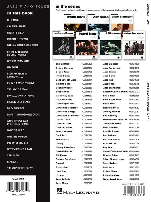 Cocktail Piano Jazz Piano Solos Series Volume 31 鋼琴爵士音樂鋼琴 獨奏 | 小雅音樂 Hsiaoya Music