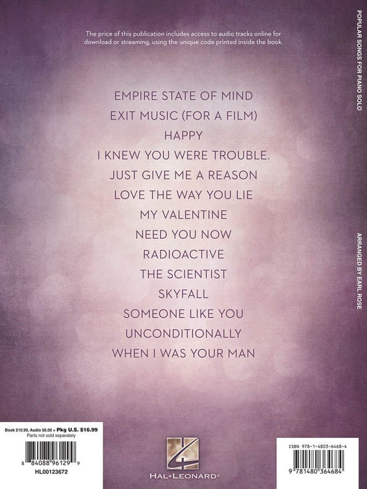 Popular Songs for Piano Solo - 14 Stylish Arrangements Intermediate to Advanced Level 鋼琴 獨奏 | 小雅音樂 Hsiaoya Music