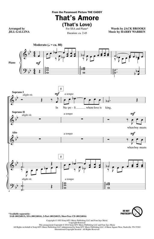 That's Amoré (That's Love) | 小雅音樂 Hsiaoya Music