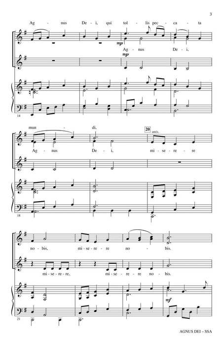 Agnus Dei (from Petite Mass) 彌撒曲 | 小雅音樂 Hsiaoya Music