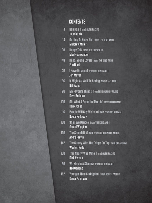 Jazz Piano Masters Play Rodgers & Hammerstein Artist Transcriptions for Piano 爵士音樂鋼琴 | 小雅音樂 Hsiaoya Music