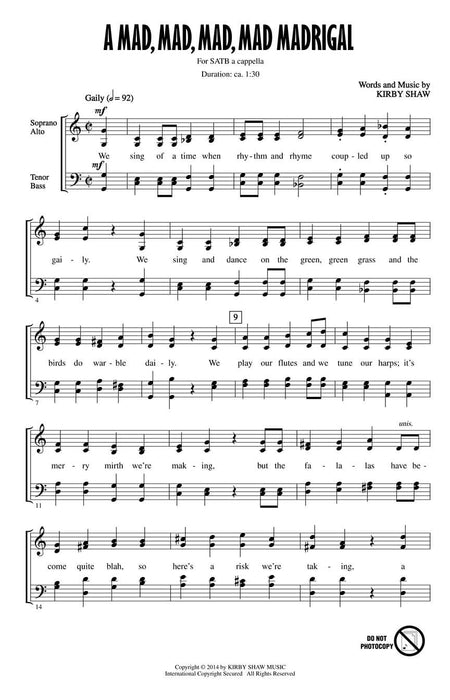 A Mad, Mad, Mad, Mad Madrigal 牧歌 | 小雅音樂 Hsiaoya Music