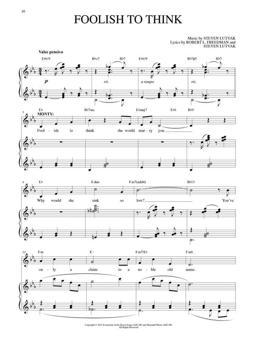 A Gentleman's Guide to Love and Murder Vocal Selections | 小雅音樂 Hsiaoya Music