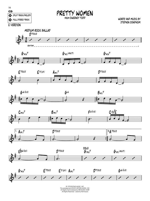 Sondheim Jazz Play-Along Volume 183 爵士音樂 | 小雅音樂 Hsiaoya Music