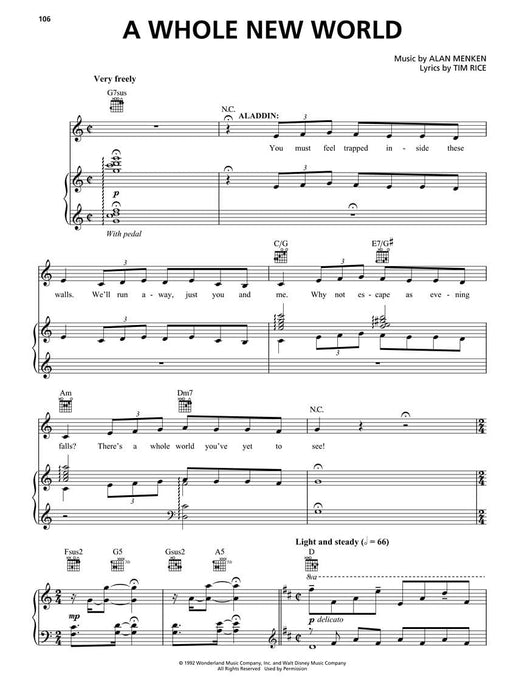 Aladdin - Broadway Musical Piano/Vocal Selections 百老匯 鋼琴 | 小雅音樂 Hsiaoya Music