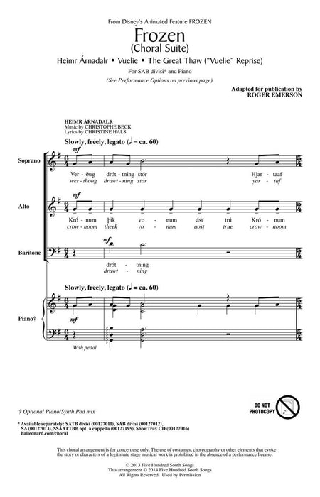 Frozen (Choral Suite) 合唱 組曲 | 小雅音樂 Hsiaoya Music